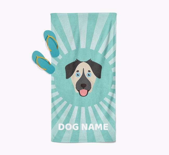 Personalised Pool Towel with {breedFullName} Icon